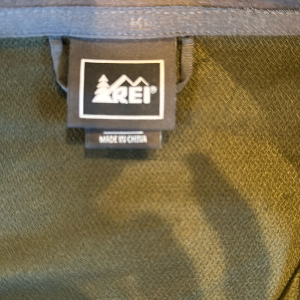 Men’s extra large, forest, green, REI jacket